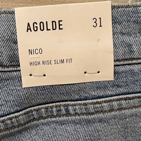 AGOLDE Nico High Rise Slim Fit Skinny Jeans in Cliffside (31) - Picture 11 of 15